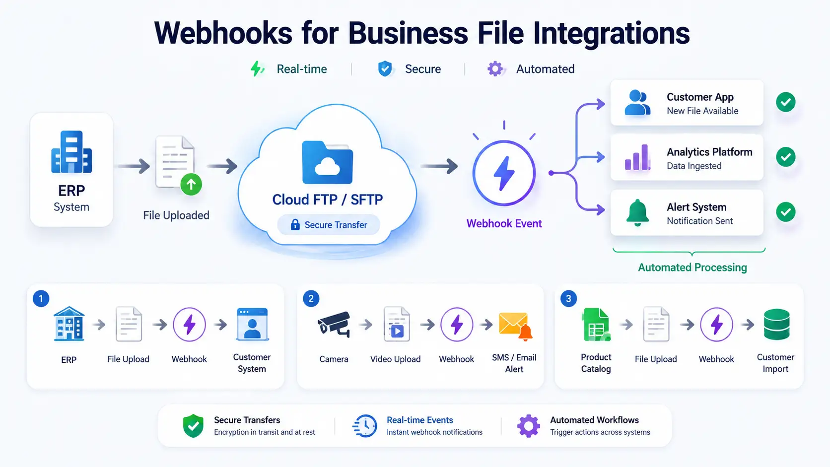 Webhooks for automated file workflows
